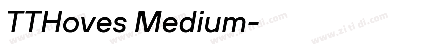 TTHoves Medium字体转换